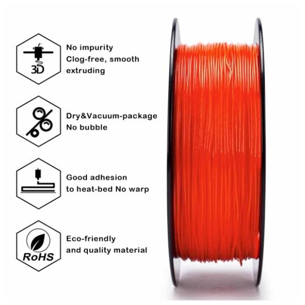 ZIRO TPU 1,75 mm Orange 3D filament 3