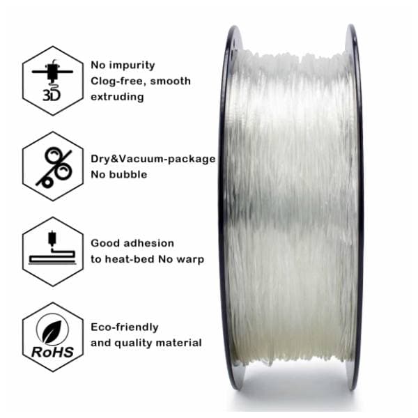 ZIRO TPU 1,75 mm Transparent 3D filament 3