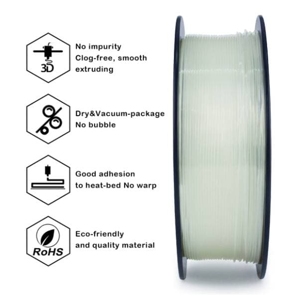 ZIRO Translucent PLA 1,75 mm Transparent 3D filament 1
