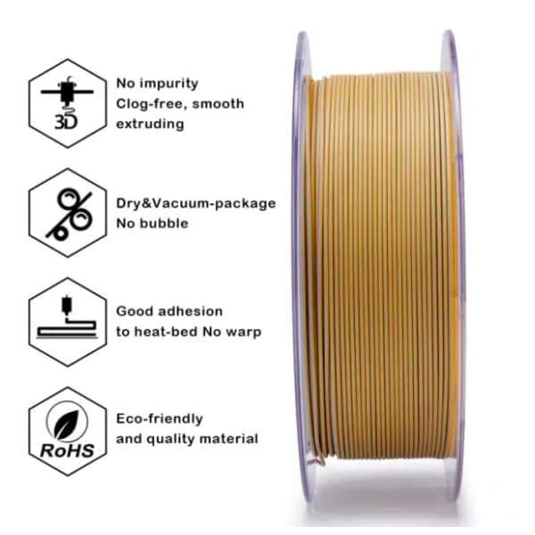 ZIRO Tri-Color Matte PLA 1,75 mm Desert 3D filament 3