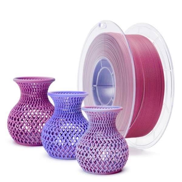 ZIRO Tri-Color Matte PLA 1,75 mm Frosted Berry 3D filament 0