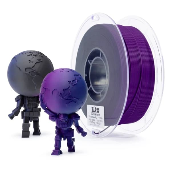 ZIRO Tri-Color Matte PLA 1,75 mm Indigo Space 3D filamen 0