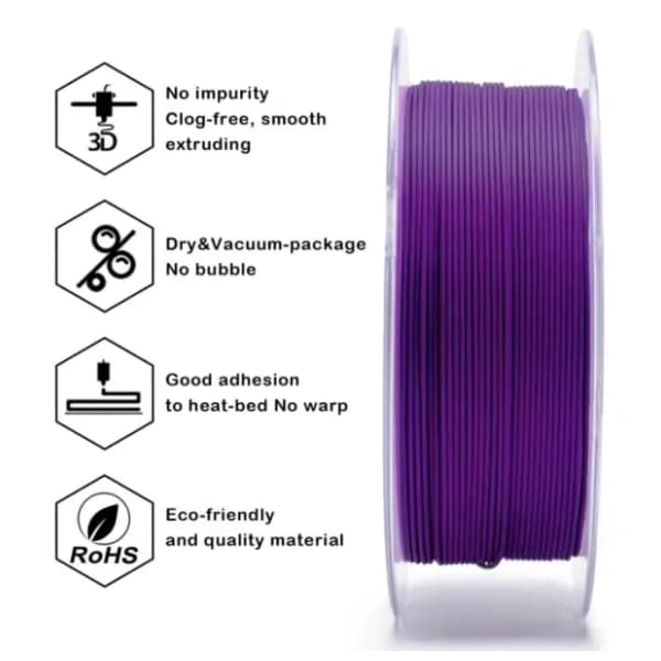 ZIRO Tri-Color Matte PLA 1,75 mm Indigo Space 3D filamen 1