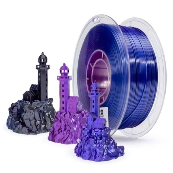 ZIRO Tri-Color Silk PLA 1,75 mm Indigo Satin 3D filament 0