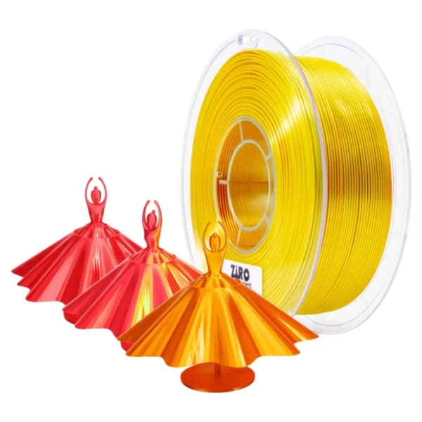 ZIRO Tri-Color Silk PLA 1,75 mm Red & Gold 3D filament 0