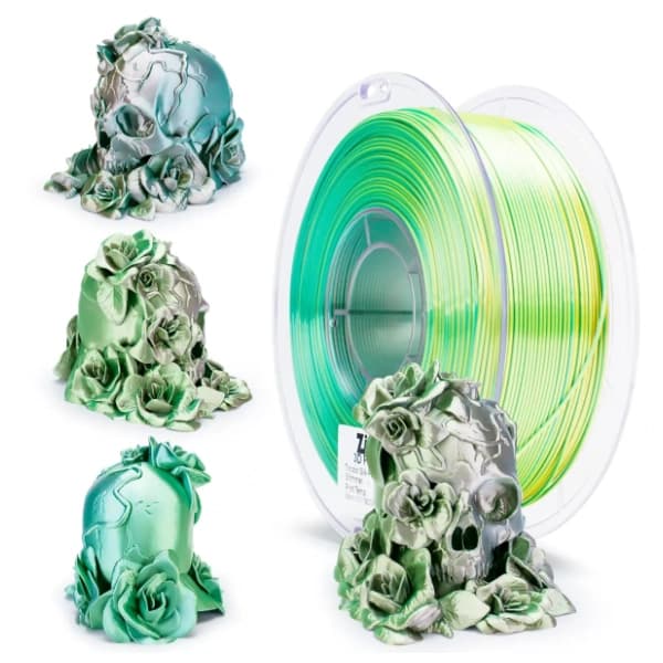 ZIRO Tri-Color Silk PLA 1,75 mm Shimmer 3D filament 1