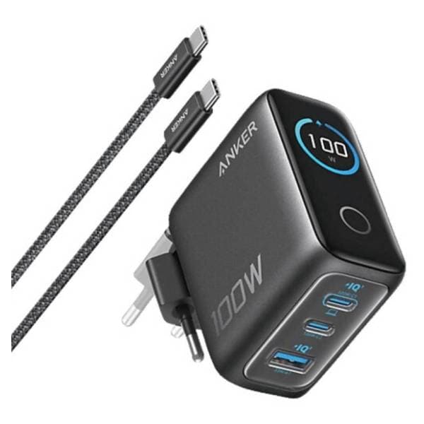 ANKER adapter GaN 100W 3-porta 0