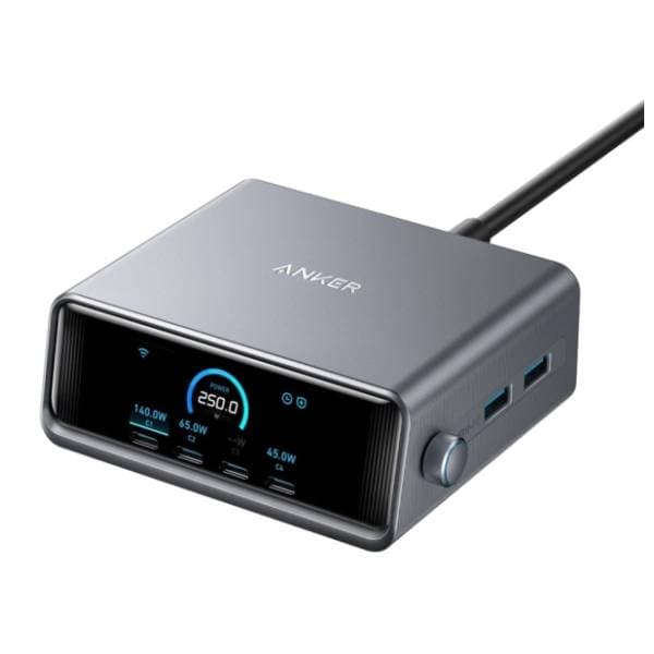 ANKER stoni punjač Prime 250W GaN 6-portova Silver 0