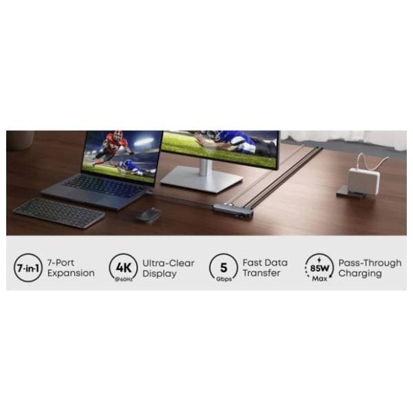ANKER USB Hub 7-in-1 Nano USB-C sivi 4