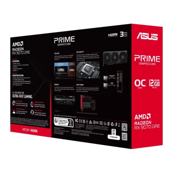 ASUS AMD Radeon RX 9070 GRE EVO PRIME OC Edition 12GB GDDR6 192-bit grafička kartica 13