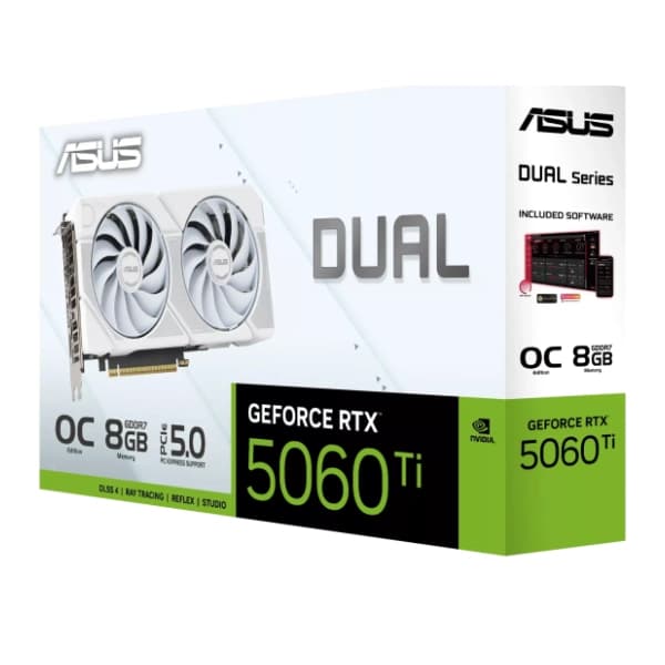 ASUS nVidia GeForce RTX 5060 Ti Dual White OC Edition 8GB GDDR7 128-bit grafička kartica 14