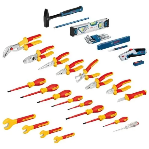 BOSCH 37-delni set električarskih alata i set ručnih alata 0