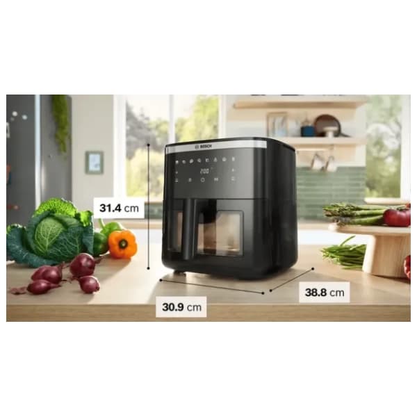 BOSCH friteza na vruć vazduh Air Fryer Serie 6 crna 4