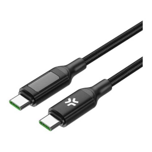CELLY kabl USB-C sa LED ekranom 100W 2m crni 0