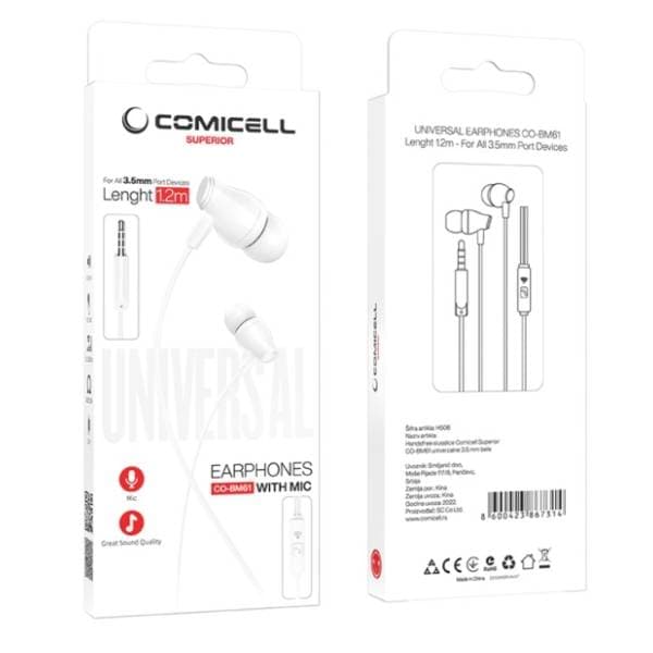 COMICELL slušalice CO-BM61 bele 2