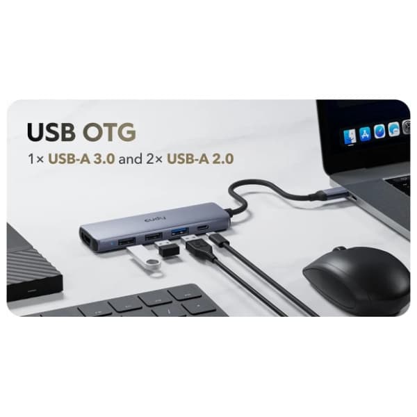 CUDY USB Hub 5-in-1 UH405 4