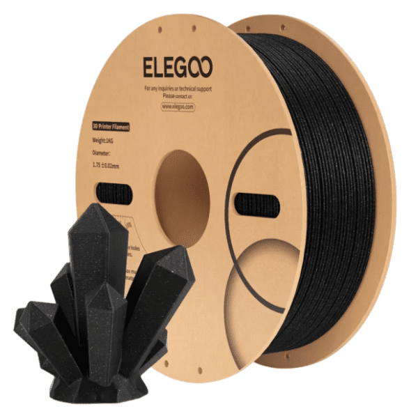 ELEGOO PLA 1,75 mm Sparkle Black 3D filament 0