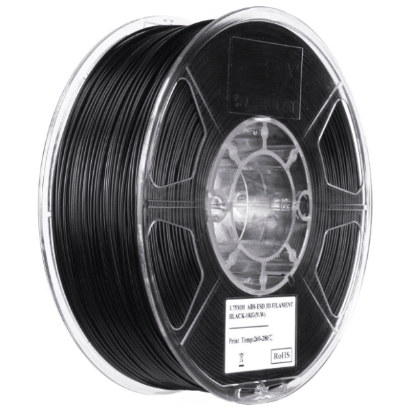 eSUN ABS-ESD 1,75 mm Black 3D filament 0