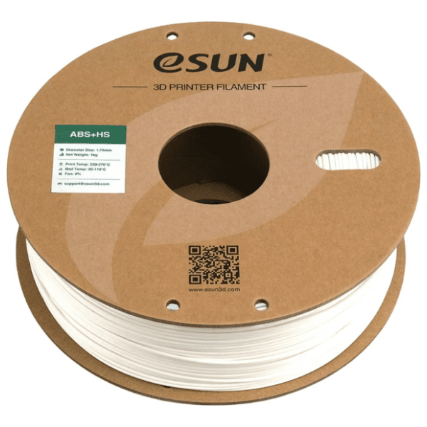 eSUN ABS+HS 1,75 mm White 3D filament 1