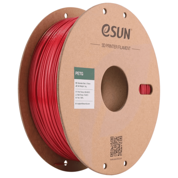 eSUN PETG 1,75 mm Fire Engine Red 3D filament 0