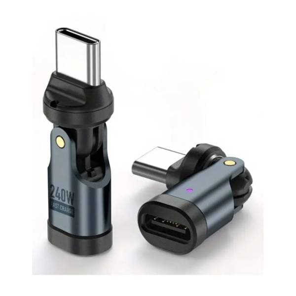 FAST ASIA adapter USB-C (m) na USB-C (ž) sa 540 stepeni rotacije 240W 0