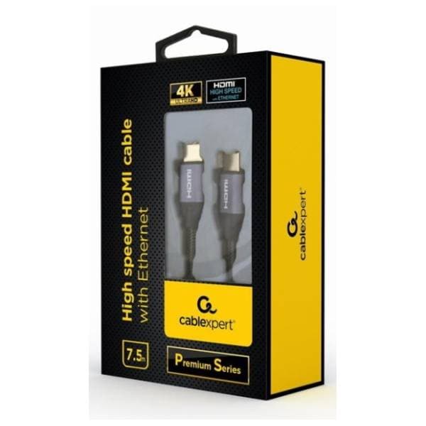 GEMBIRD kabl HDMI 2.0 4K60Hz Ethernet (CCBP-HDMI-7.5M) 7.5m sivi 2