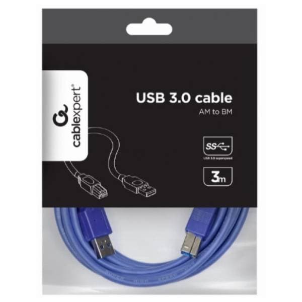 GEMBIRD konverter kabl USB-A 3.0 na USB-B 3.0 (m/m) CCP-USB3-AMBM-10 3m plavi 3
