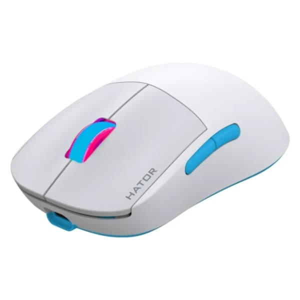HATOR bežični miš Quasar 2 PRO WhiteBlue 1