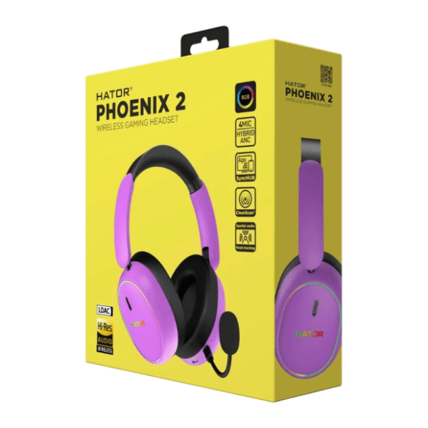 HATOR slušalice Phoenix 2 cyber violet 4