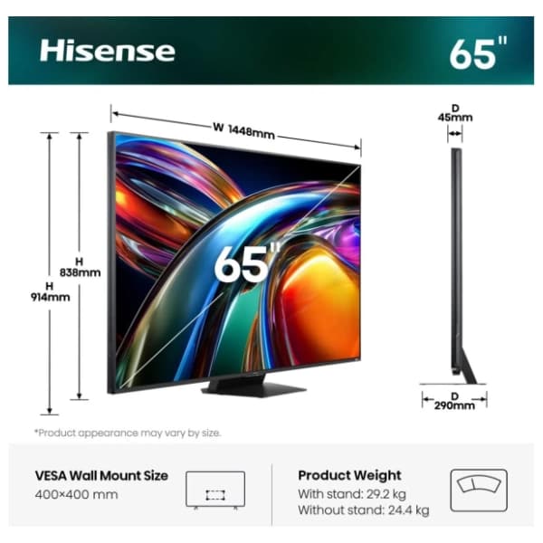 HISENSE RGB-MiniLED televizor 65'' 4K 65UR9S 17