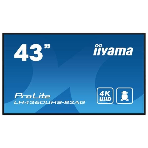 IIYAMA displej 42.5'' VA 4K ProLite Digital Signage LH4360UHS-B2AG 0