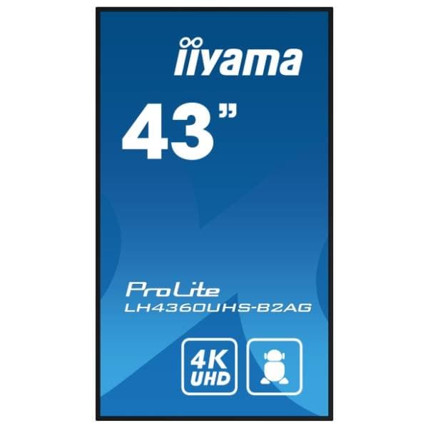 IIYAMA displej 42.5'' VA 4K ProLite Digital Signage LH4360UHS-B2AG 3