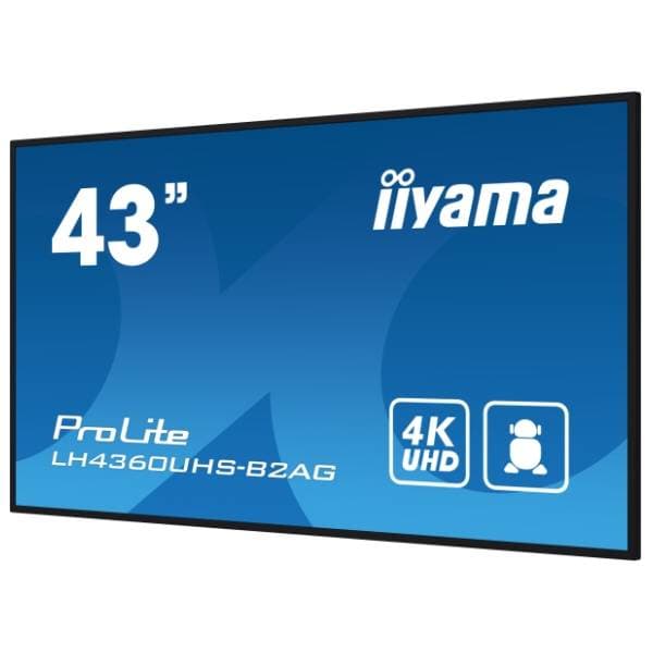 IIYAMA displej 42.5'' VA 4K ProLite Digital Signage LH4360UHS-B2AG 2