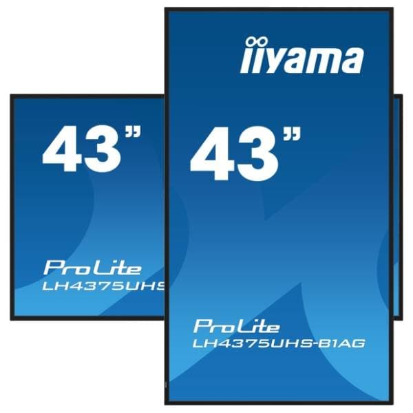 IIYAMA displej 43'' IPS 4K ProLite Digital Signage LH4375UHS-B1AG 6