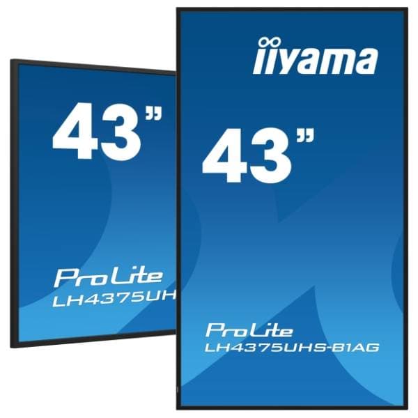 IIYAMA displej 43'' IPS 4K ProLite Digital Signage LH4375UHS-B1AG 5