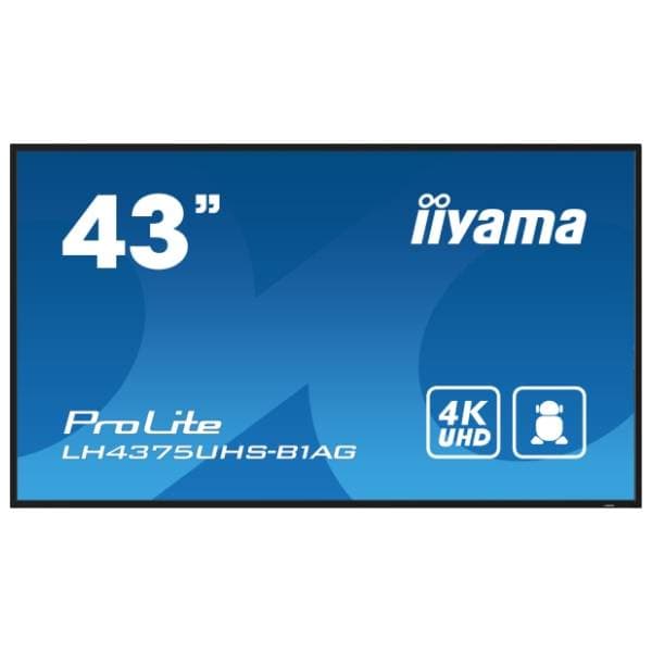 IIYAMA displej 43'' IPS 4K ProLite Digital Signage LH4375UHS-B1AG 0