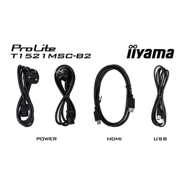 IIYAMA monitor 15'' TN ProLite Multitouch T1521MSC-B2 15
