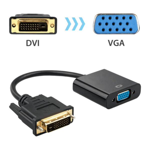 JWD adapter DVI 24+1 (m) na VGA (ž) JWD-HV13 crni 0