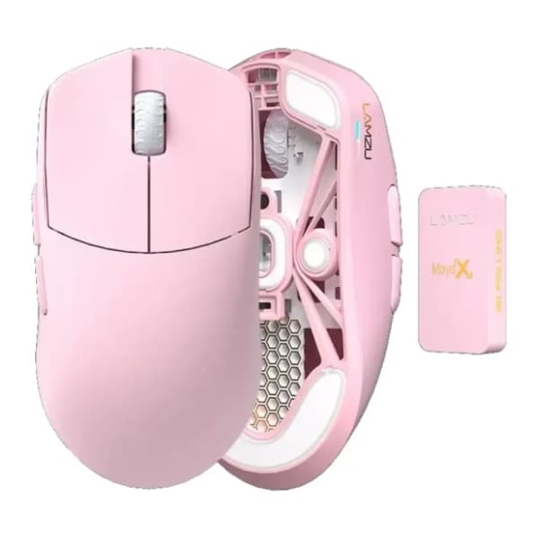 LAMZU bežični miš Maya X Light Pink 3
