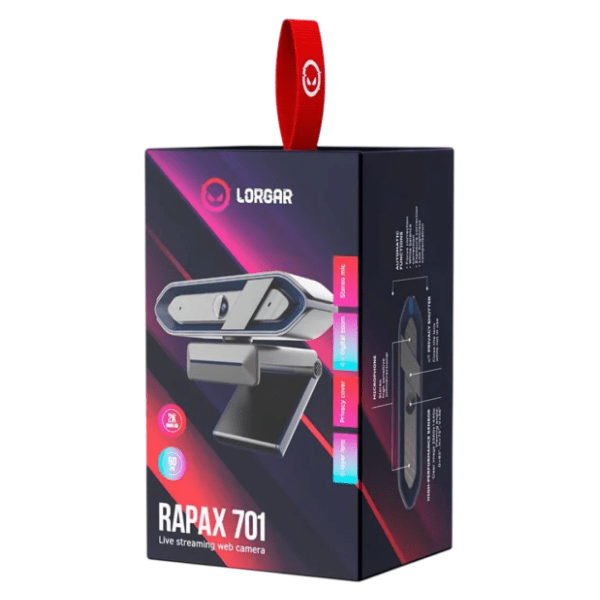 LORGAR web kamera Rapax 701 Black 5