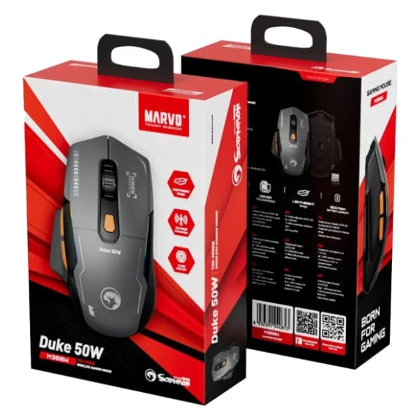 MARVO bežični miš Duke 50W RGB 4