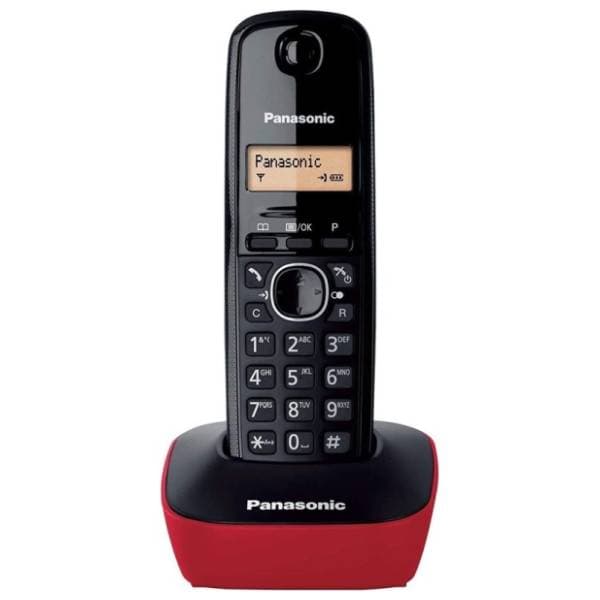 PANASONIC KX-TG1611SPR crveni bežični fiksni telefon 0