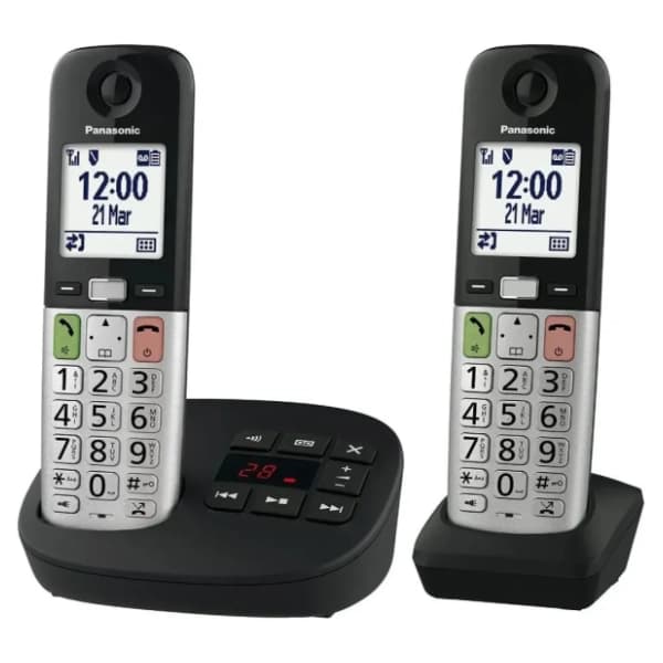 PANASONIC KX-TGU432EXB Duo crni bežični fiksni telefon 2