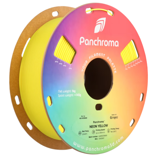 POLYMAKER Panchroma PLA 1,75 mm Neon Yellow 3D filament 1