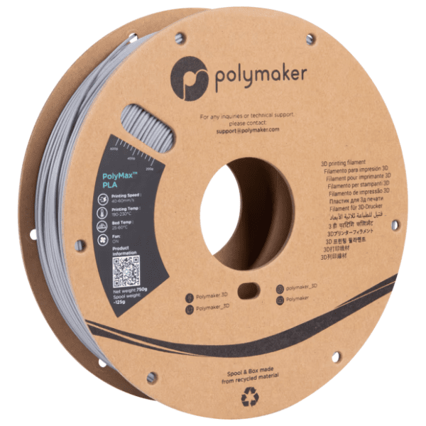 POLYMAKER PLA PolyMax 750g Grey 1,75mm 3D filament 0