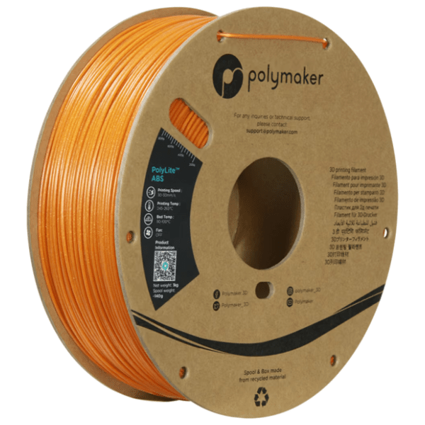POLYMAKER PolyLite ABS 1,75 mm Galaxy Orange 3D filament 0