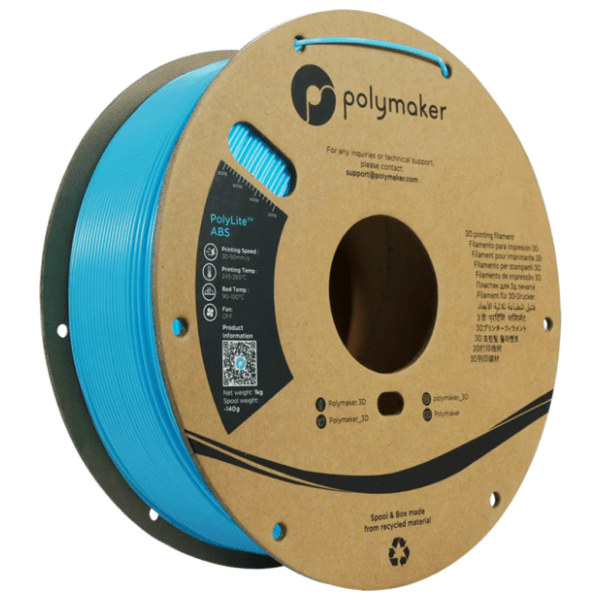 POLYMAKER PolyLite ABS 1,75 mm Light Blue 3D filament 0