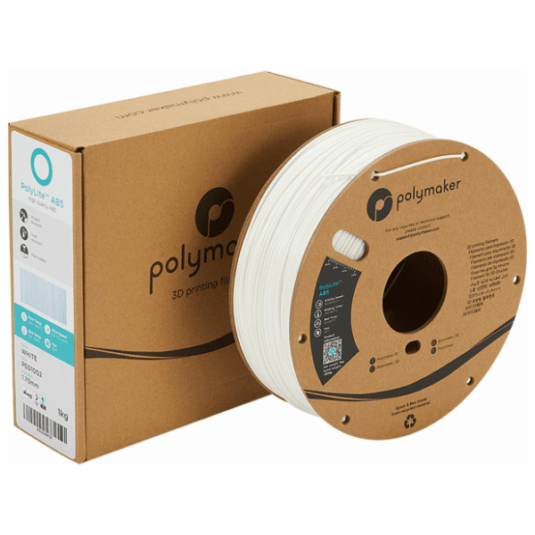 POLYMAKER PolyLite ABS 1,75 mm White 3D filament 2