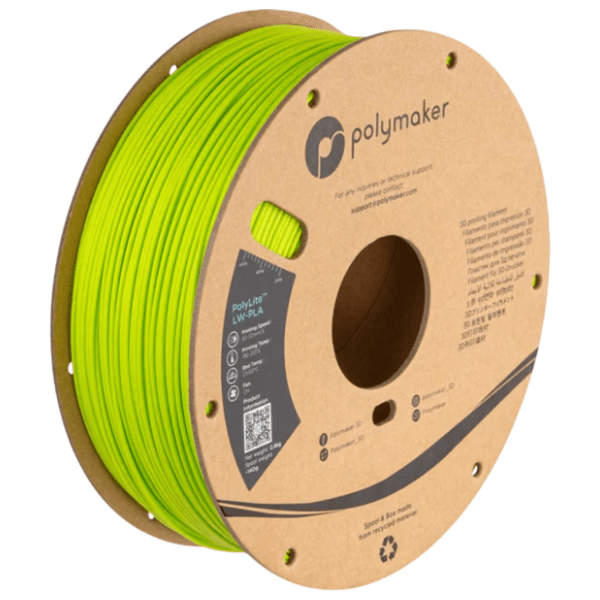 POLYMAKER PolyLite LW-PLA 1,75 mm Bright Green 3D filament 0