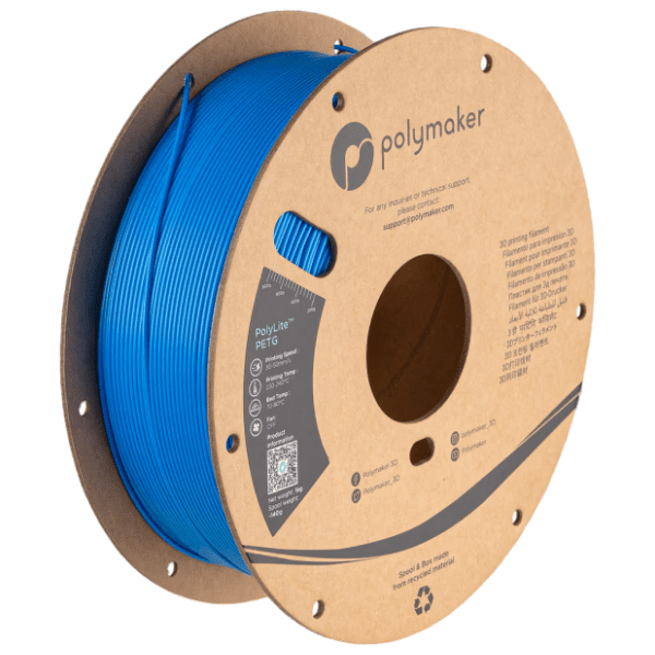POLYMAKER PolyLite PETG 1,75mm Electric Blue 3D filament 0